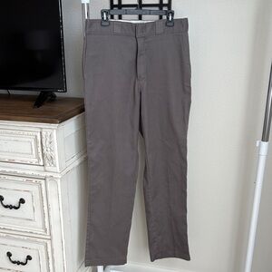Men's Straight Fit Gray Pants
